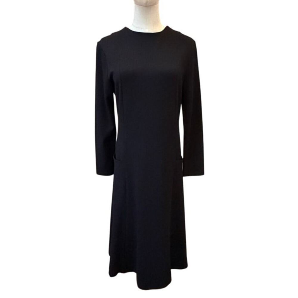 Kocca Black Ponte Knit Midi Dress Size Medium